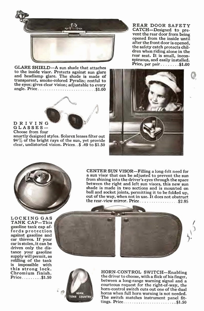 1940 Chevrolet Accessories Booklet Page 1